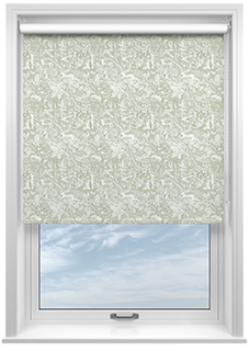 Folk Meadows, Greenery - Roller Blind